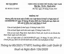 Thông Tư 60/2021 Bộ Tài Chính